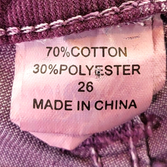 True Religion Rare Grape Purple Corduroy Shannon Skinny Jeans size 26 - Picture 4 of 5